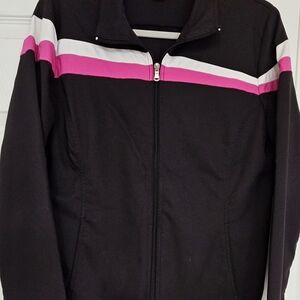 Made for Life Black and Pink Jacket and Pants with Color Blocking